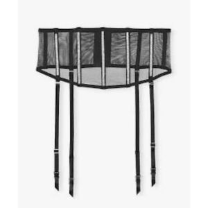 Victoria's Secret Very‎ Sexy Sheer Shine Waist-Cinching Garter Sz XS / S - Black